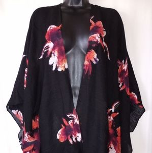 Black Floral Wrap